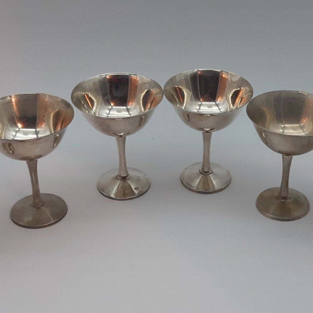 💎 2 for $60 💎 Set of 6 Silver Plated Wine Goblets